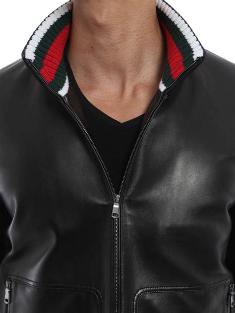 gucci lederjacke herren|Lederjacken für Herren von Gucci .